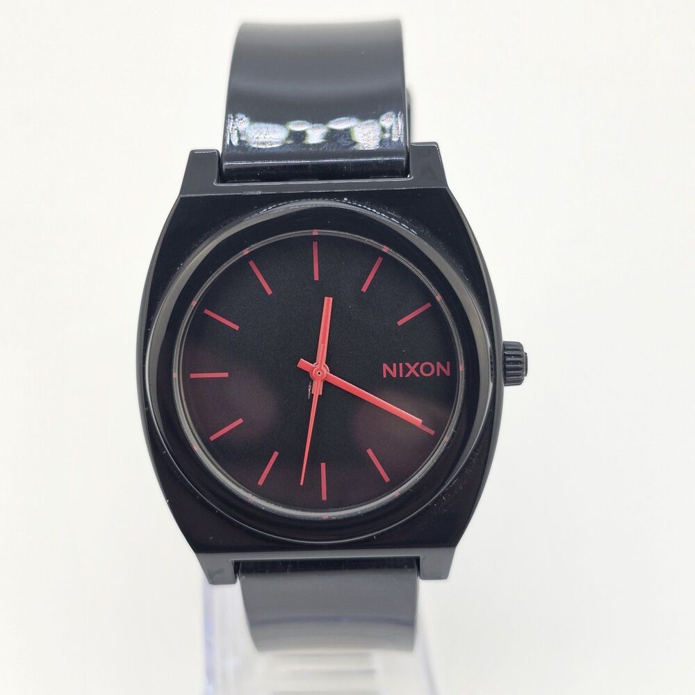 Nixon Time Teller Minimal Unisex Watch‎ 39MM Black Dial Black Bands New Battery